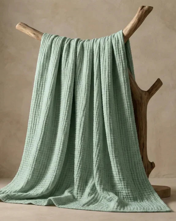 La Couverture Mousseline de Coton Pour Vos Soirées Et Vos Nuits