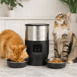 FURIIO DuoFlow Pro Smart Dual Bowl Automatic Cat Feeder – WiFi Programmable Feeder for Multi-Cat Homes
