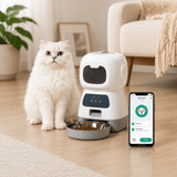 FURIIO Automatic Cat Feeder 3.5L – Programmable Portions with LCD Screen