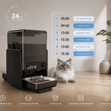Smart Dual Bowl Automatic Cat Feeder – WiFi Feeding System for Two Cat
