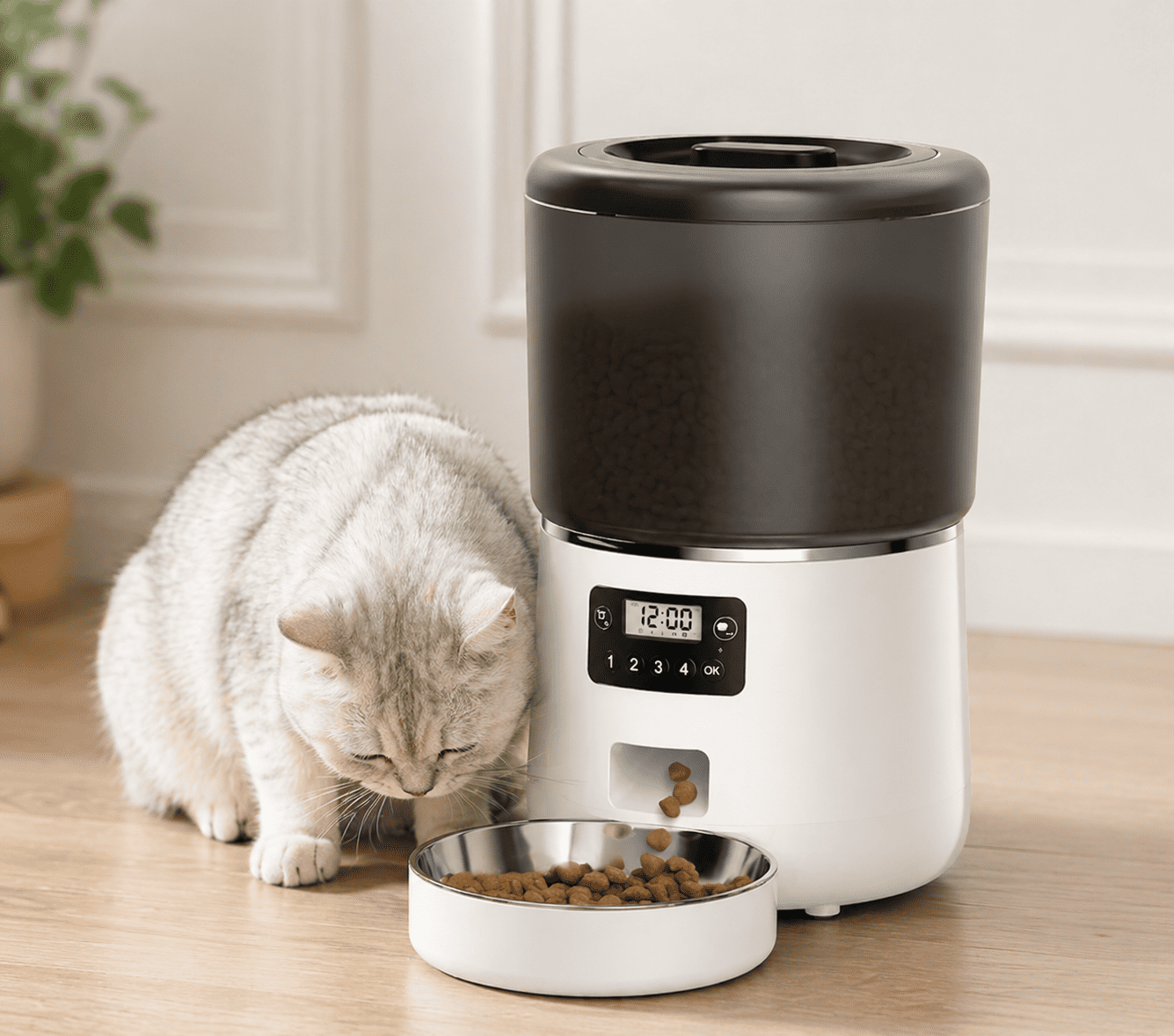 FURIIO Automatic Cat Feeder – Airtight Food Storage System