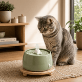 FURIIO Automatic Cat Water Fountain – Compact Filtered Drinking Fountain for Cats | CompactPure
