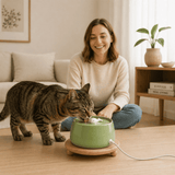FURIIO Automatic Cat Water Fountain – Compact Filtered Drinking Fountain for Cats | CompactPure