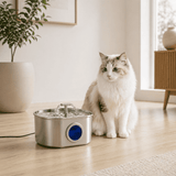 FURIIO Automatic Cat Water Fountain – Filtered Pet Drinking Fountain | CrystalFlow