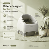 FURIIO Self-Cleaning Cat Litter Box – 76L Capacity Designed for Bigger Cats & Effortless Living