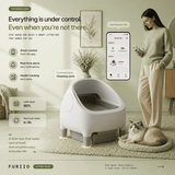 FURIIO Self-Cleaning Cat Litter Box – 76L Capacity Designed for Bigger Cats & Effortless Living
