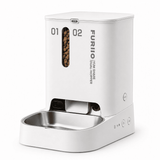 FURIIO Automatic Cat Feeder – 5L Dual Bowl WiFi Dispenser