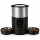 FURIIO DuoFlow Pro Smart Dual Bowl Automatic Cat Feeder – WiFi Programmable Feeder for Multi-Cat Homes
