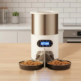 FURIIO DualFeed Pro Automatic Dual Cat Feeder – Smart Portion Control System for Two Cats