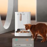 FURIIO Automatic Cat Feeder – 5L Dual Bowl WiFi Dispenser