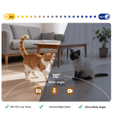 FURIIO OrbitCam Smart 6.5L WiFi Automatic Cat Feeder with HD Camera